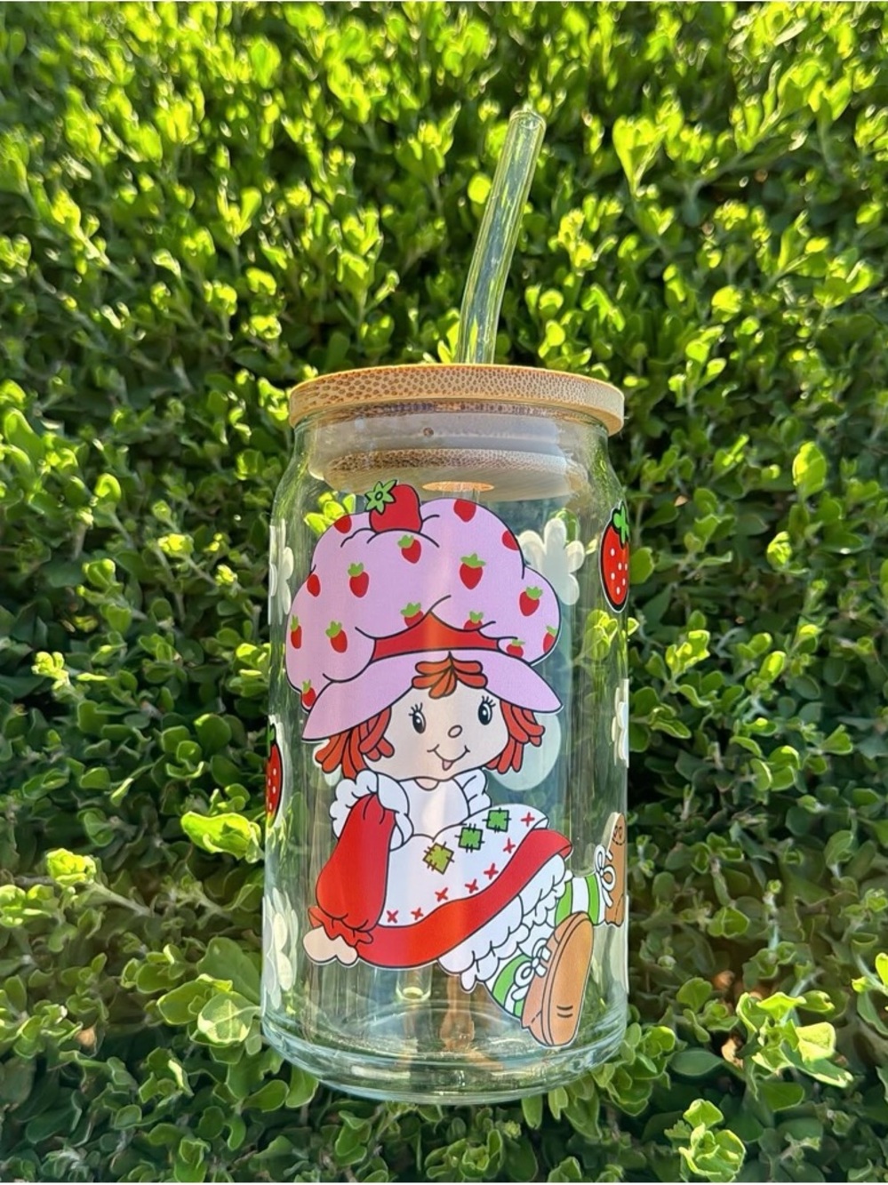 Strawberry Shortcake glass cup